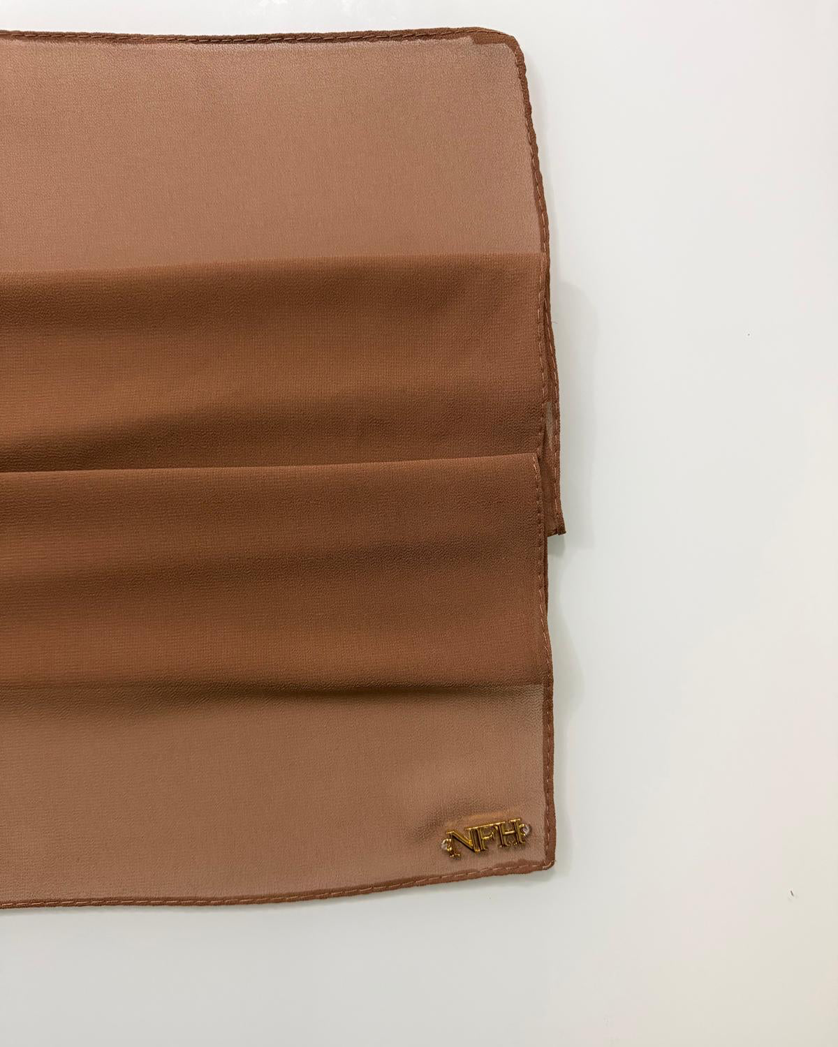 Signature Chiffon Hijab - Chocolate Brown