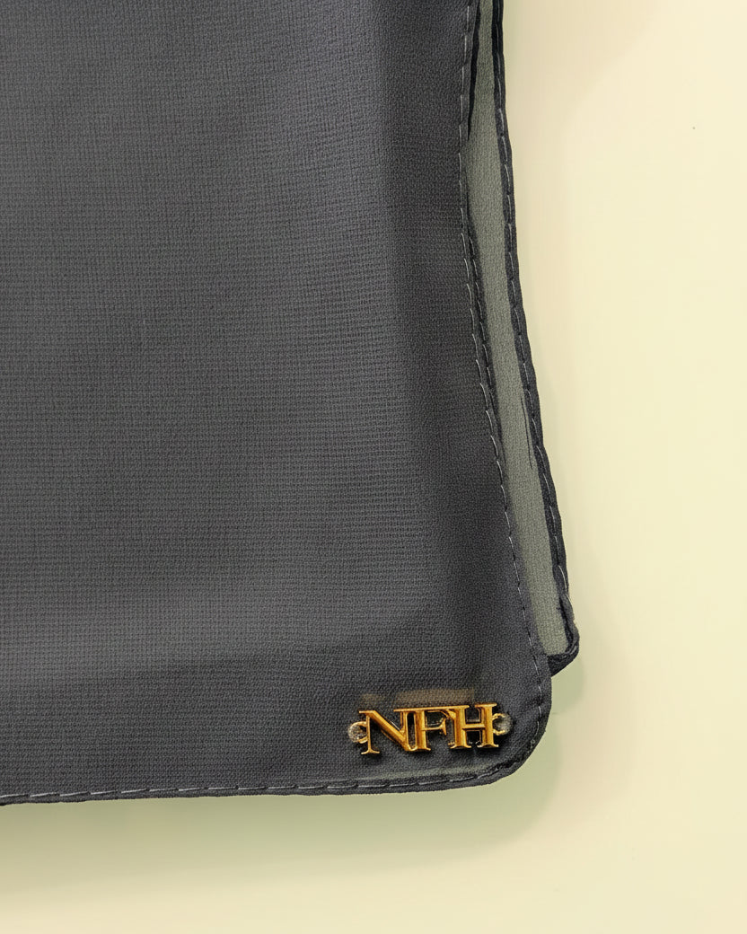 Signature Chiffon Hijab - Charcoal