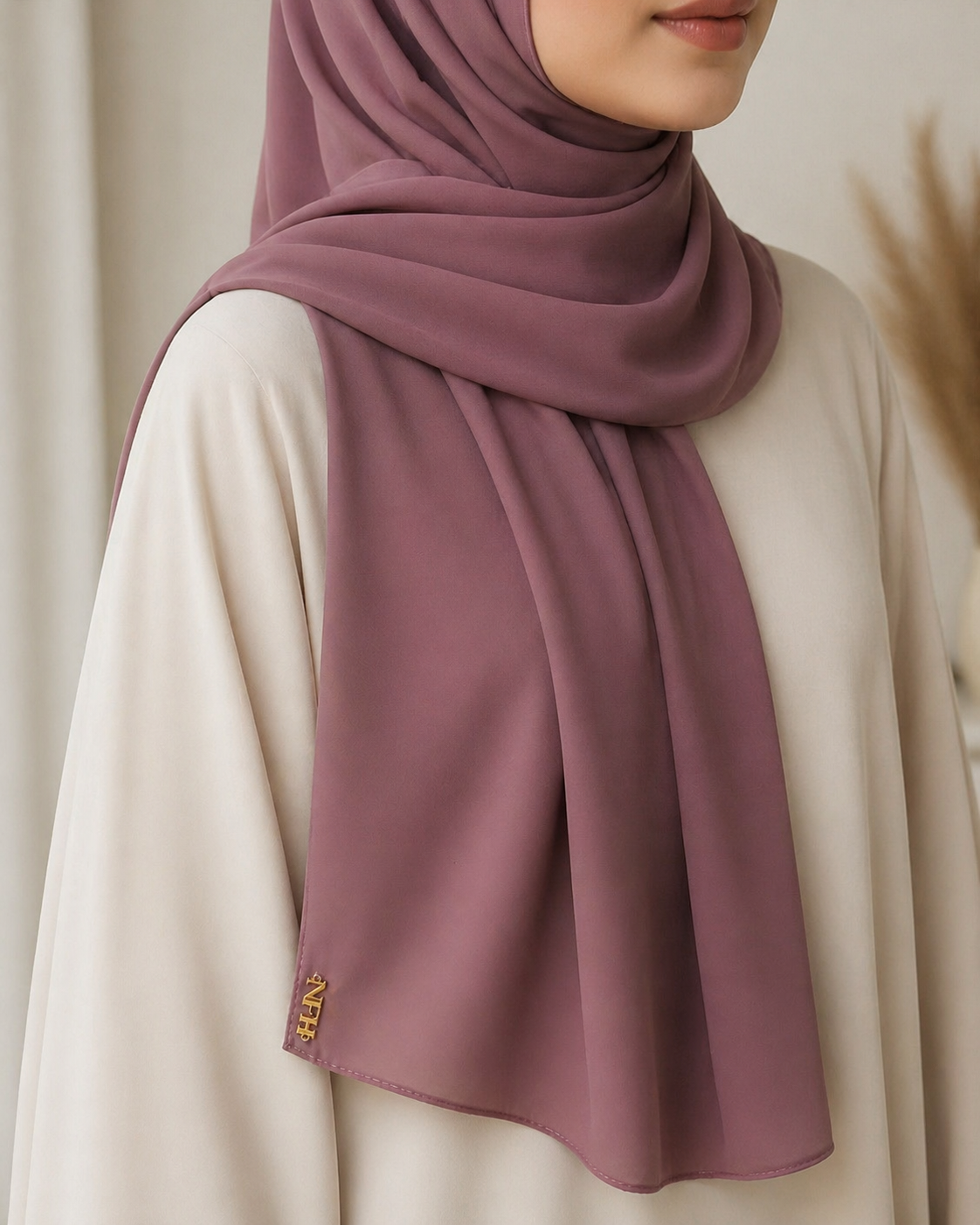 Signature Chiffon Hijab - Rose