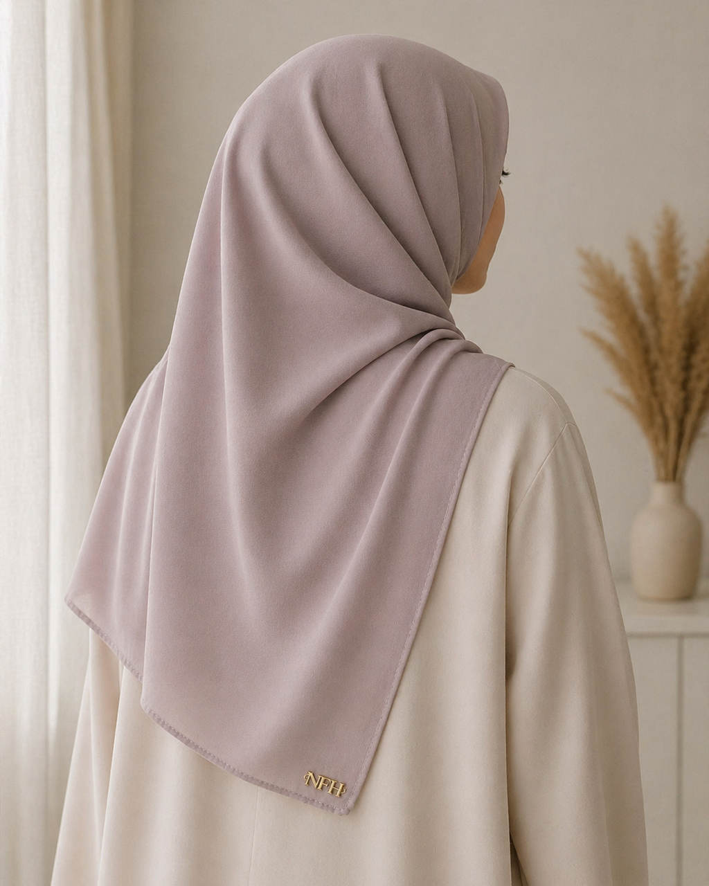 Signature Chiffon Hijab - Dusty Pink