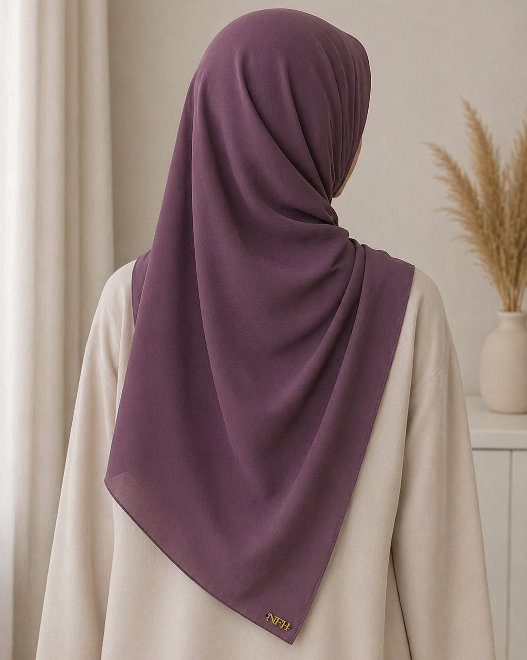 Signature Chiffon Hijab - Plum