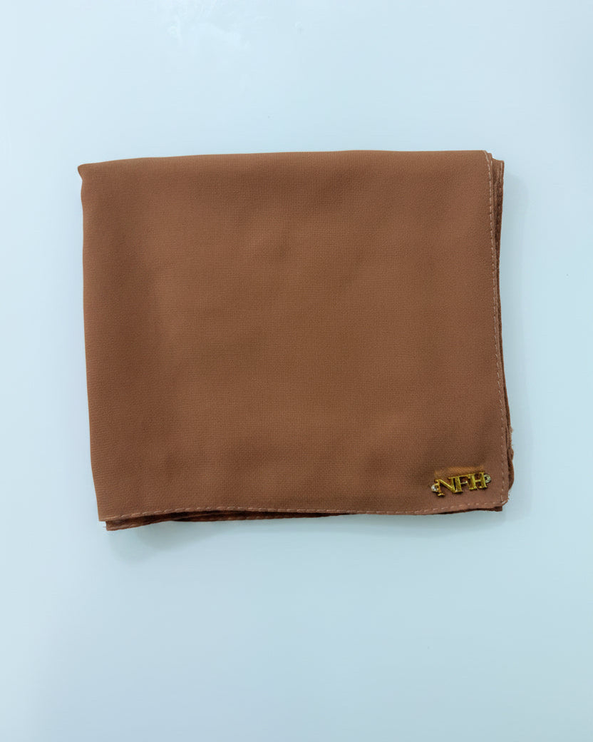 Signature Chiffon Hijab - Chocolate Brown